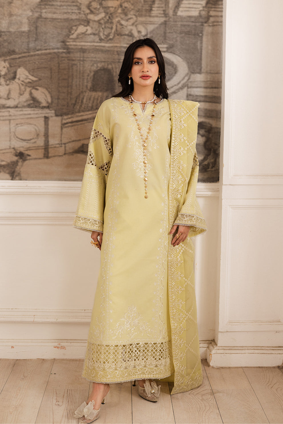 Maryum N Maria | Mira Luxury Lawn | HAYAT - FS50104 - Official Maryum N Maria stockist in UK - Sakeena London