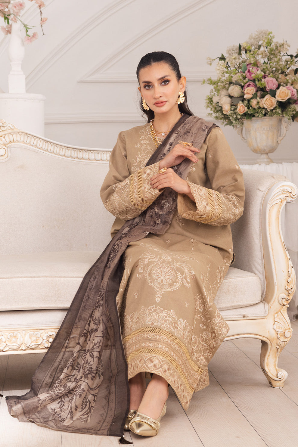 Maryum N Maria | Mira Luxury Lawn | LEYLA - FS50105 - Official Maryum N Maria stockist in UK - Sakeena London