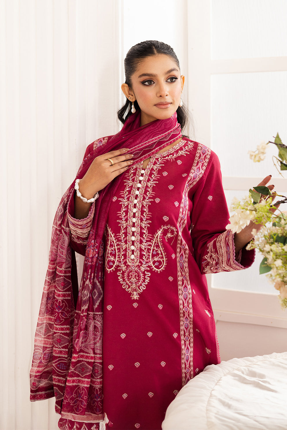 Maryum N Maria | Mira Luxury Lawn | NARGES - FS50108 - Official Maryum N Maria stockist in UK - Sakeena London