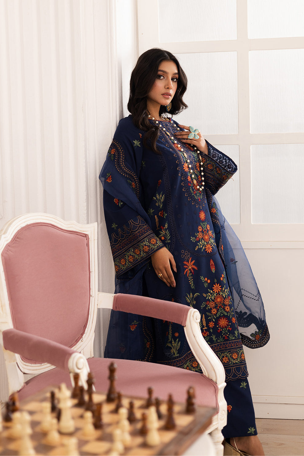 Maryum N Maria | Mira Luxury Lawn | PARESTOO - FS50109 - Official Maryum N Maria stockist in UK - Sakeena London