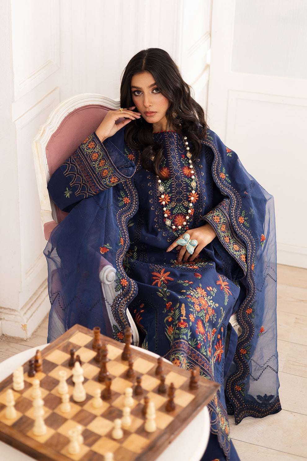 Maryum N Maria | Mira Luxury Lawn | PARESTOO - FS50109 - Official Maryum N Maria stockist in UK - Sakeena London