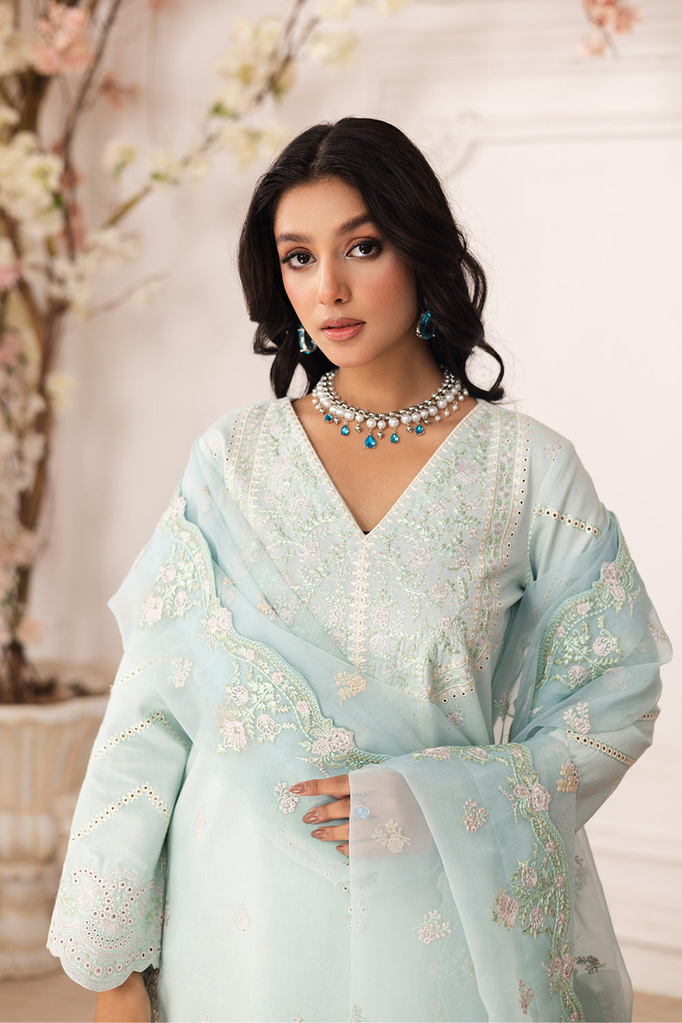 Maryum N Maria | Mira Luxury Lawn | ROBAB - FS50110 - Official Maryum N Maria stockist in UK - Sakeena London
