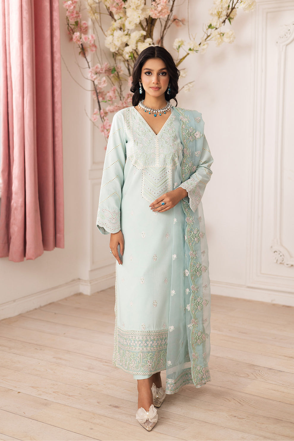 Maryum N Maria | Mira Luxury Lawn | ROBAB - FS50110 - Official Maryum N Maria stockist in UK - Sakeena London