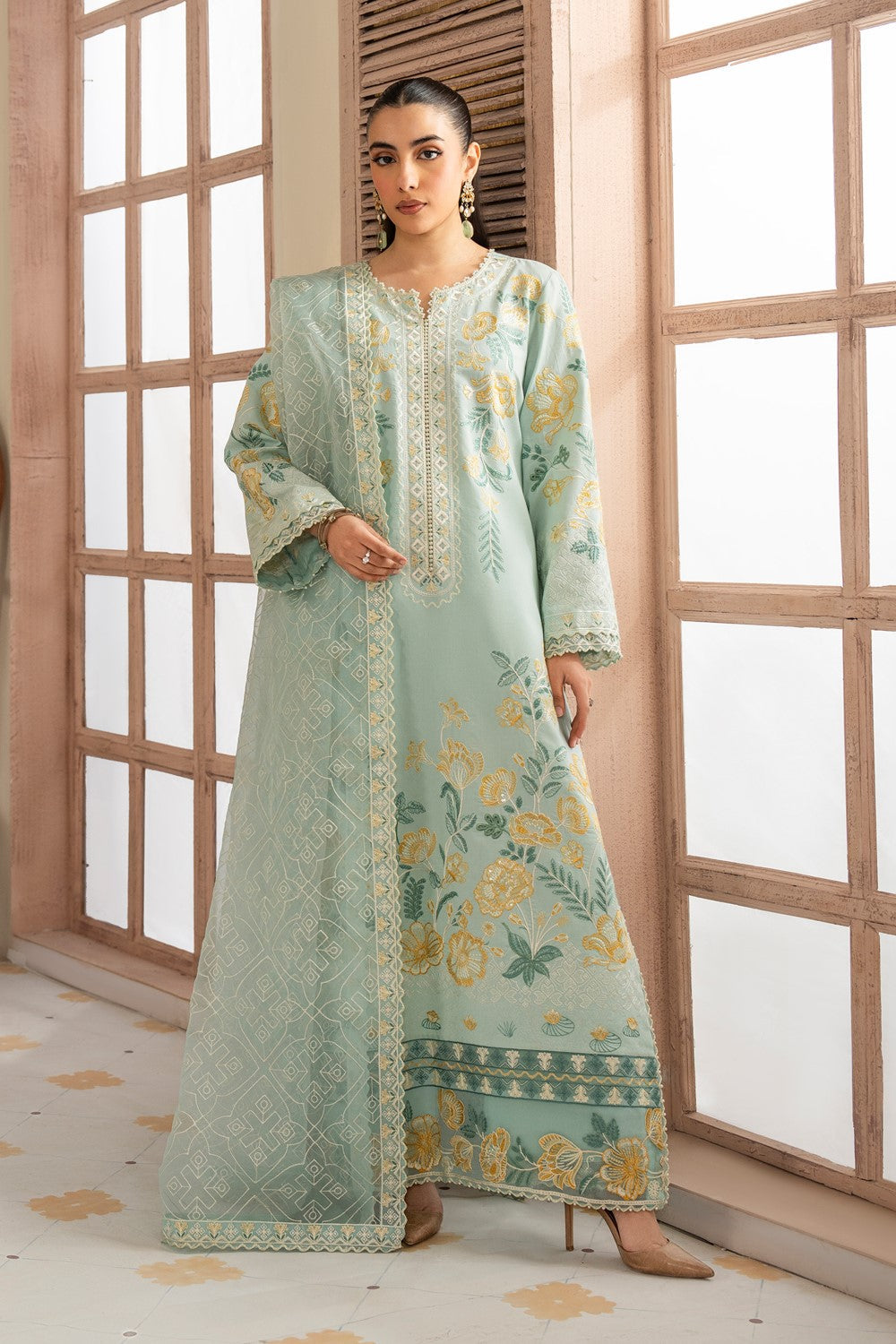 Maryum N Maria | Luxury Lawn 25 | ALAIA - MS50122 - Official Maryum N Maria stockist in UK - Sakeena London