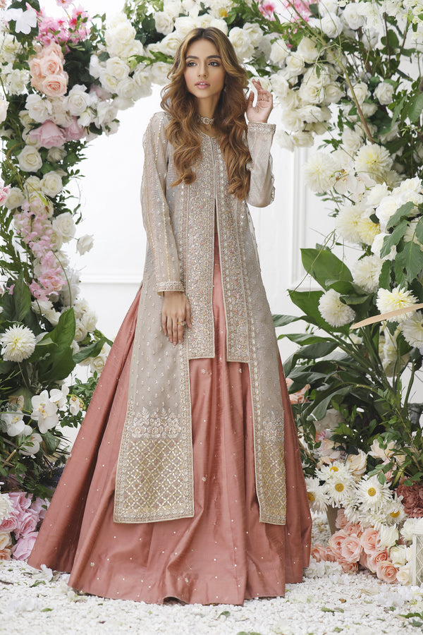 Wahajmkhan | Eden wedding Formals | METAL JACKET WITH LENGA - Official Wahaj M.Khan stockist in UK - Sakeena London