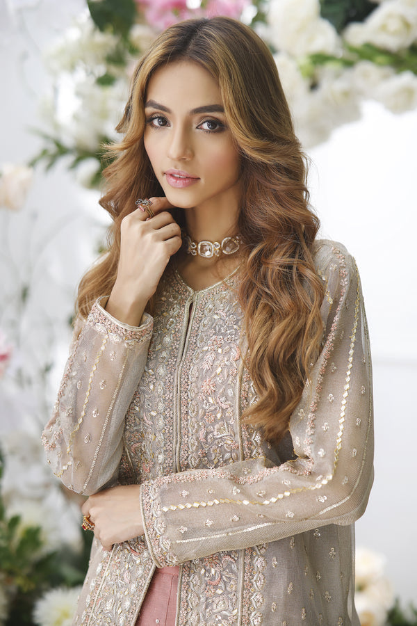 Wahajmkhan | Eden wedding Formals | METAL JACKET WITH LENGA - Official Wahaj M.Khan stockist in UK - Sakeena London