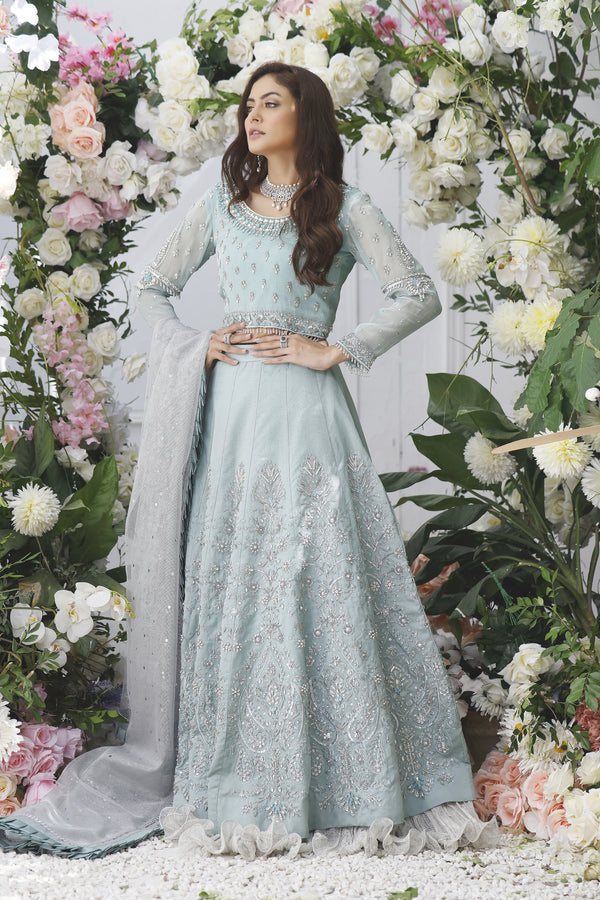 Wahajmkhan | Eden wedding Formals | MINT FEROZI LENGA - Official Wahaj M.Khan stockist in UK - Sakeena London
