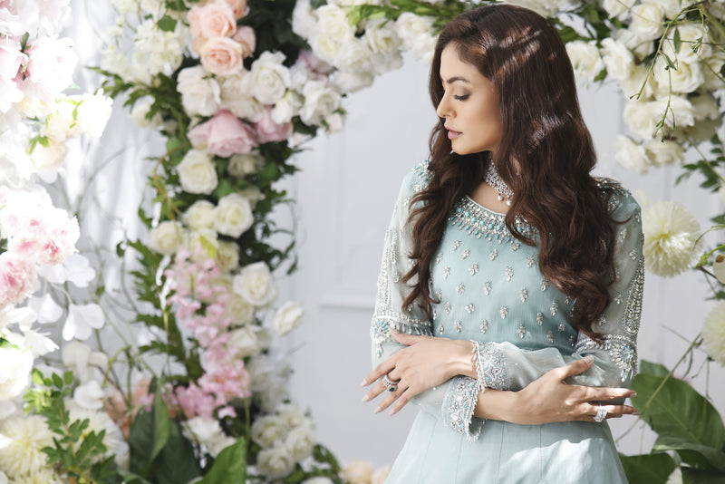 Wahajmkhan | Eden wedding Formals | MINT FEROZI LENGA - Official Wahaj M.Khan stockist in UK - Sakeena London