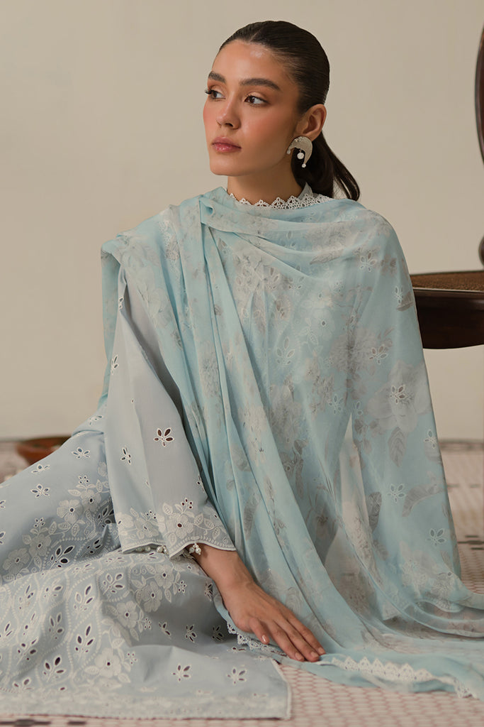 Cross Stitch | Chikankari Lawn 24 | BLUE FLAIR - Official Cross Stitch stockist in UK - Sakeena London