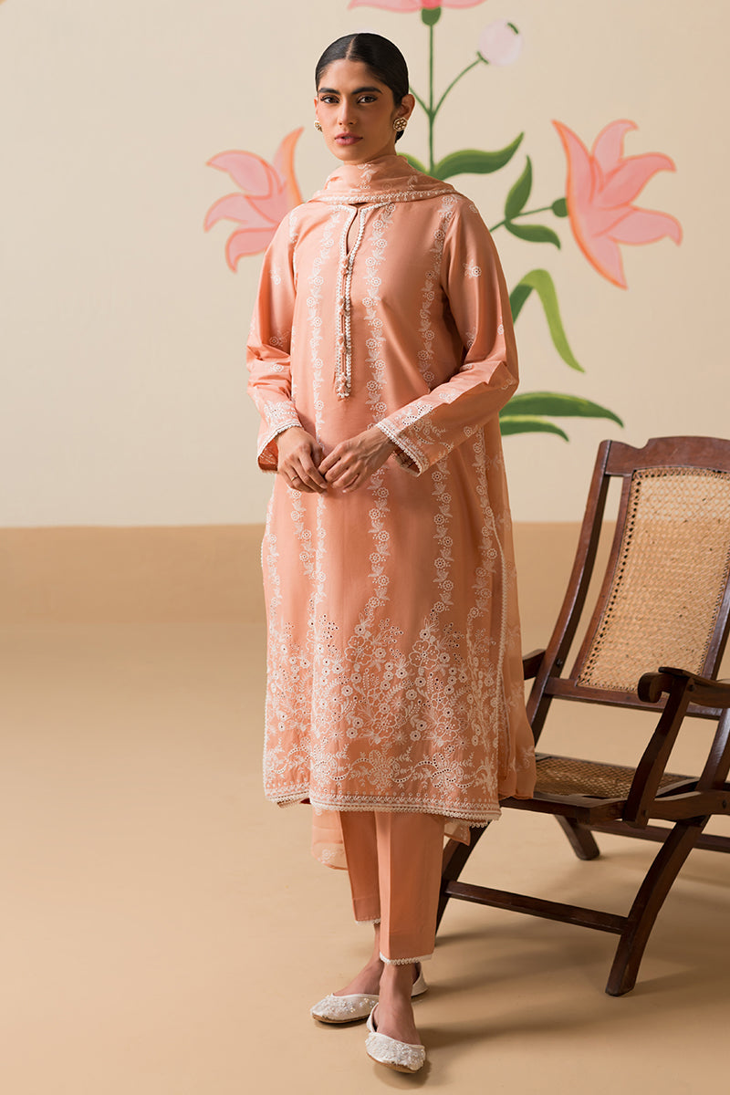 Cross Stitch | Chikankari Lawn Collection | P-03 - Official Cross Stitch stockist in UK - Sakeena London