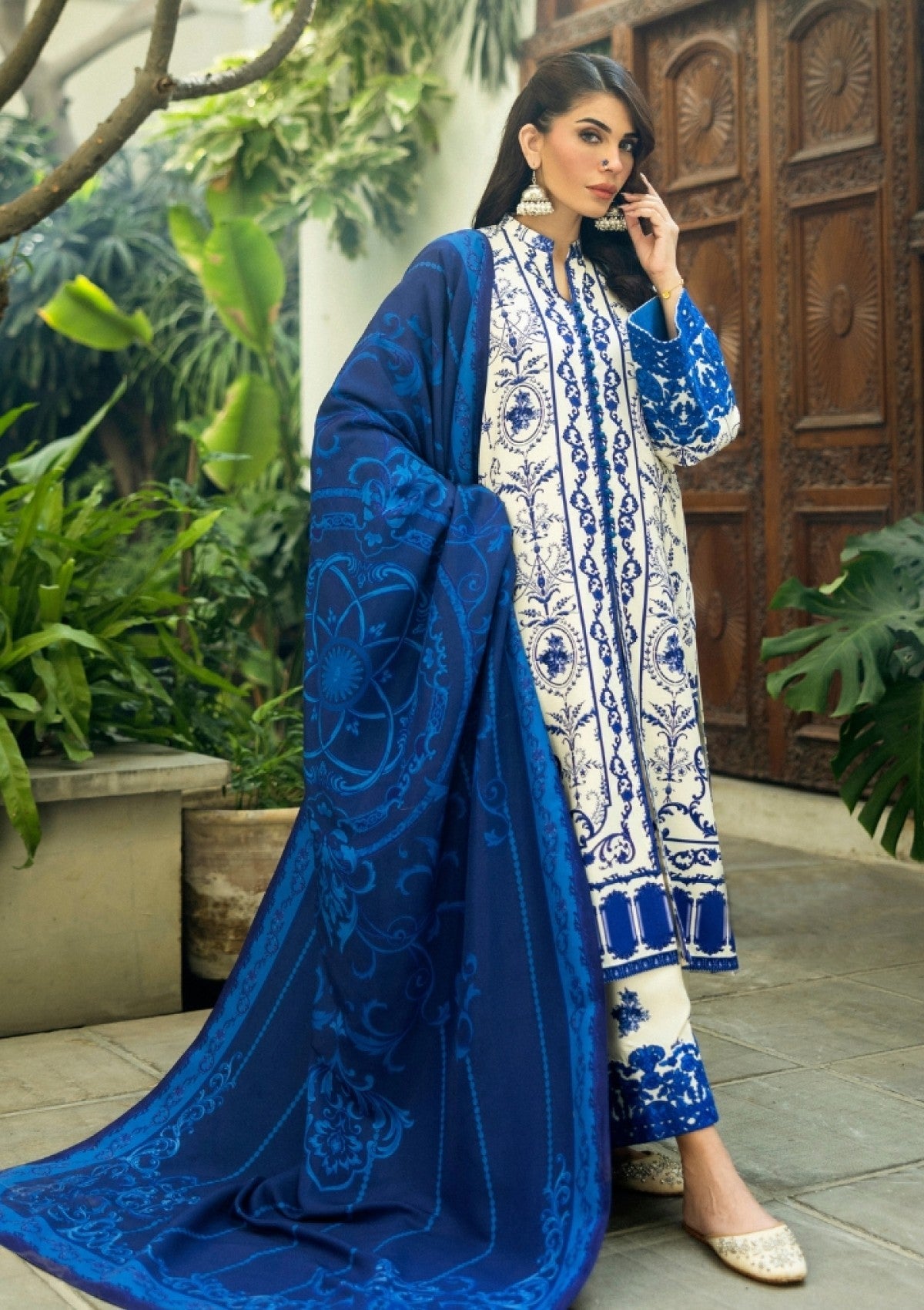 Winter Collection - Zainab Chottani - Winter Shawls 24 - ZC#07 - Rania