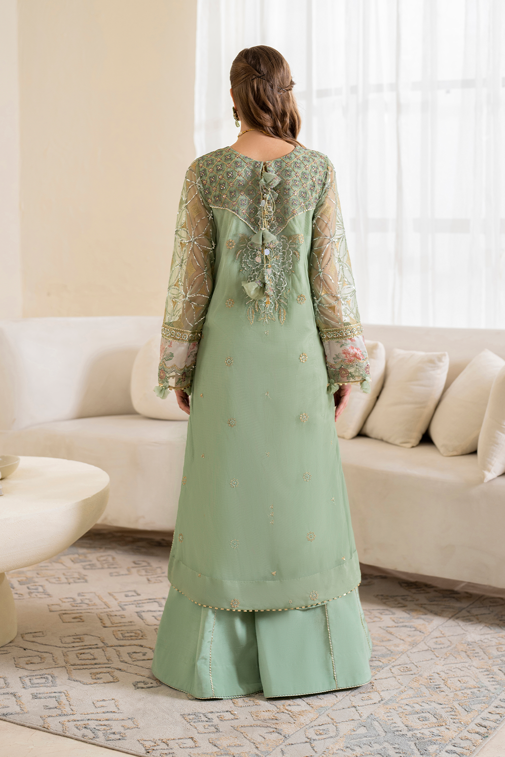 Iznik | Chinnon Chiffon | CC-41 Embroidered Net - Official Iznik stockist in UK - Sakeena London