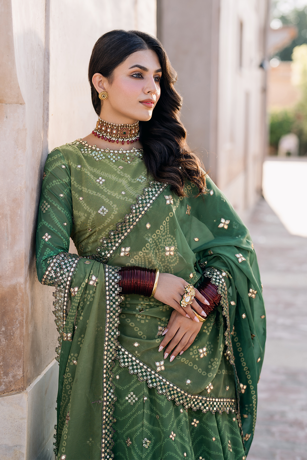 Iznik | Bandhani Formals | UE-328 - Official Iznik stockist in UK - Sakeena London