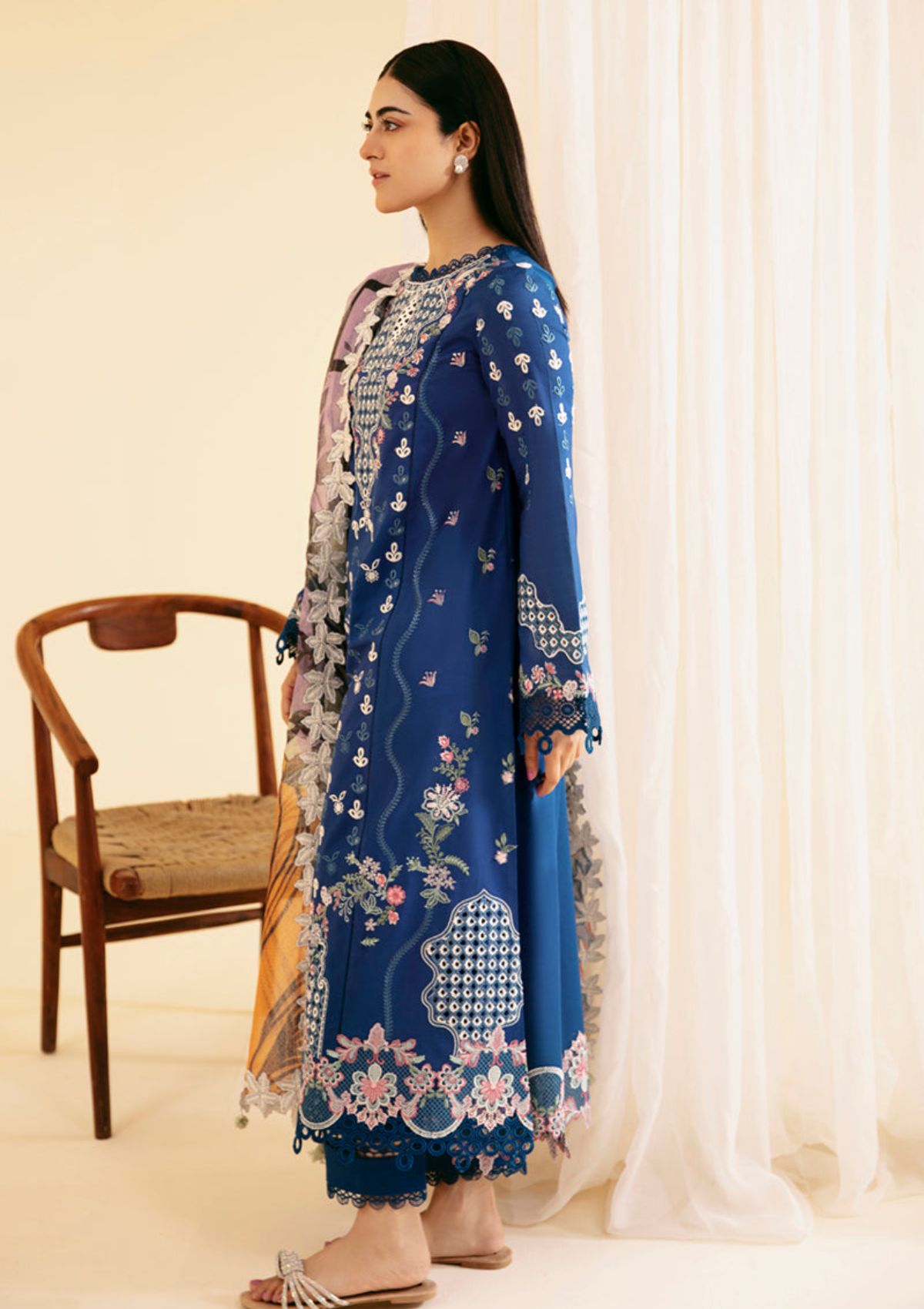 Lawn Collection - Qalamkar - Qlinekari 24 - SQ#08 - ZEL