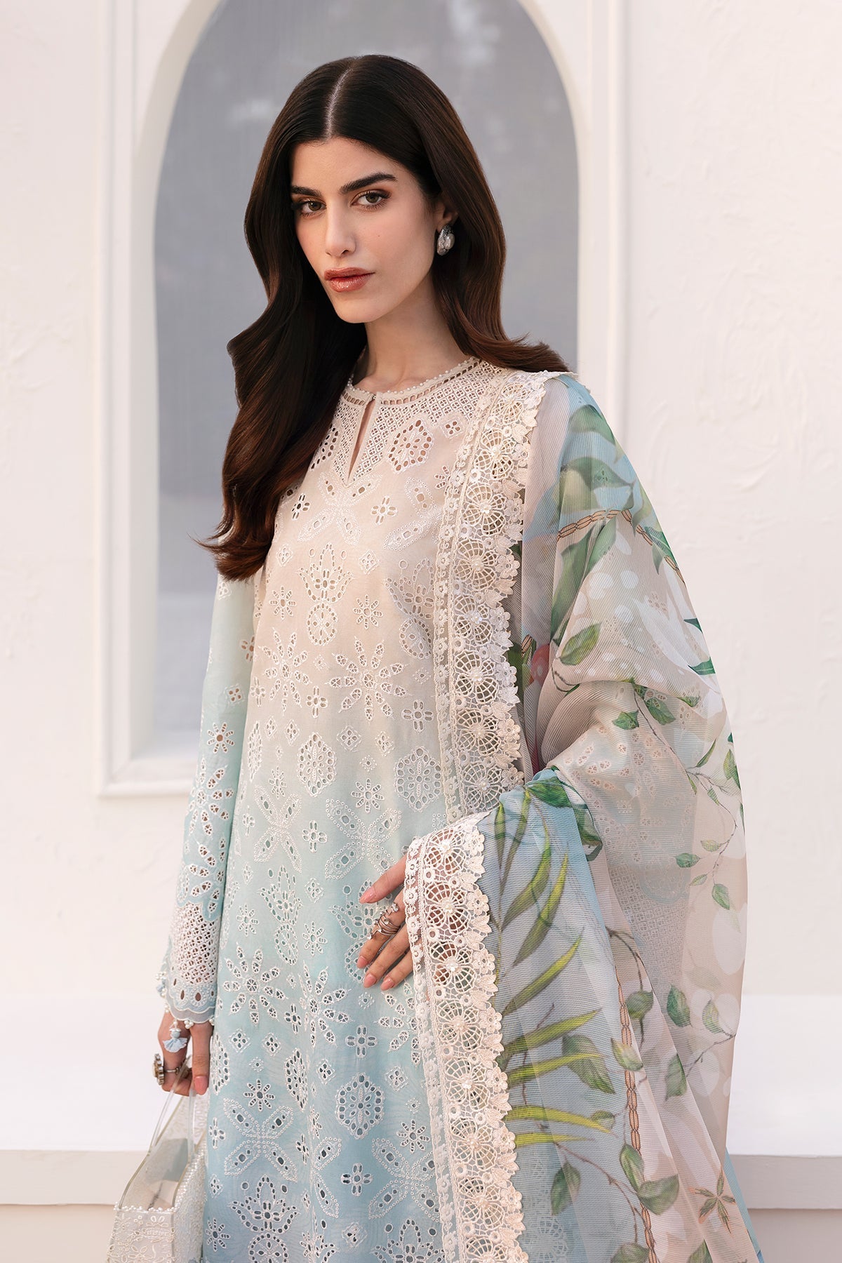Baroque | Eid Printique | EMBROIDERED PRINTED LAWN UF-4185 - Official Baroque stockist in UK - Sakeena London
