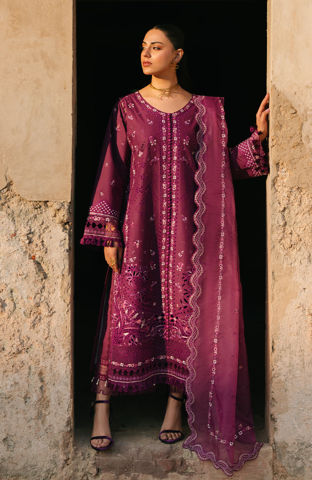 Fiona | Sarang Lawn 25 | Feride - Official Fiona stockist in UK - Sakeena London