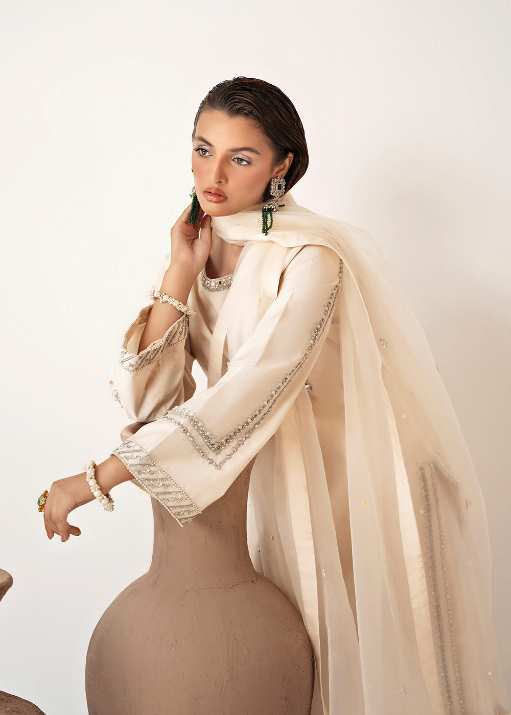 Dastoor | Euphoria Luxury Pret 24 | Pearl - Official Dastoor stockist in UK - Sakeena London