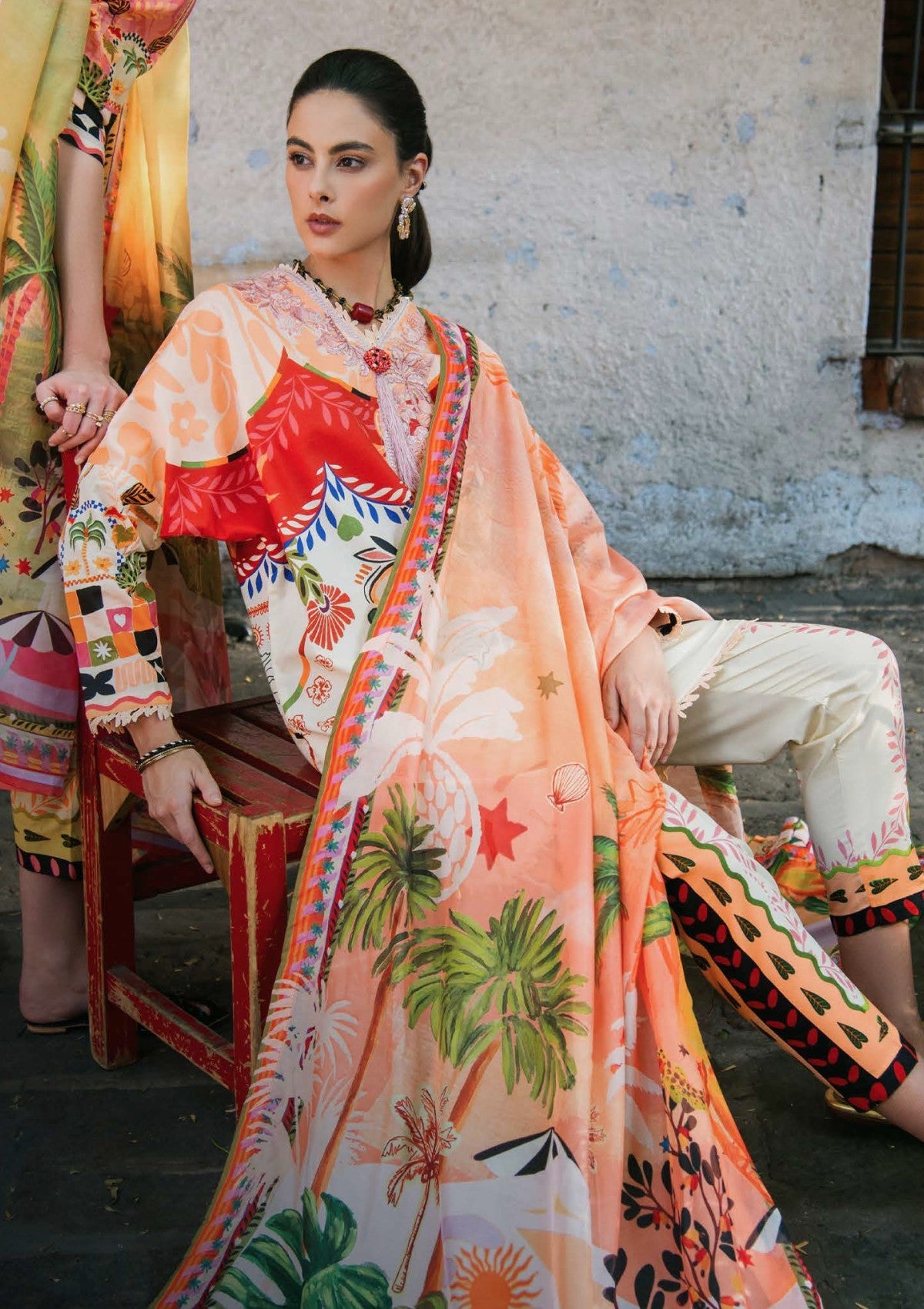 Lawn - Mushq - Hemline - La Dolce - Prints Vol-2 - HUN25#01A - MULBERRY TREE