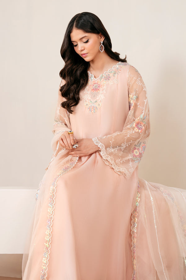 Baroque | Luxury Pret 25 | EMBROIDERED CHIFFON PR-1054 - Official Baroque stockist in UK - Sakeena London