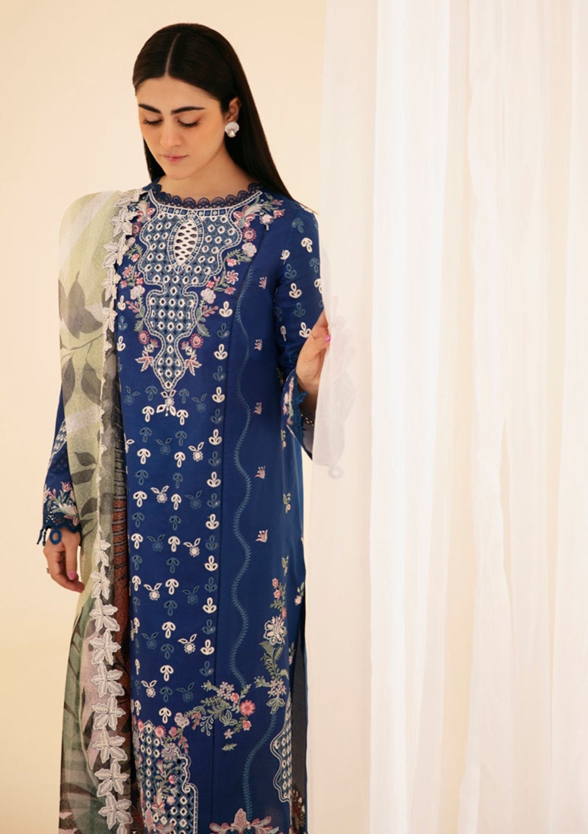 Lawn Collection - Qalamkar - Qlinekari 24 - SQ#08 - ZEL