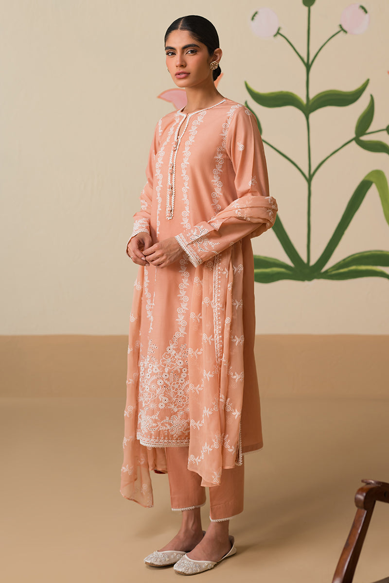 Cross Stitch | Chikankari Lawn Collection | P-03 - Official Cross Stitch stockist in UK - Sakeena London