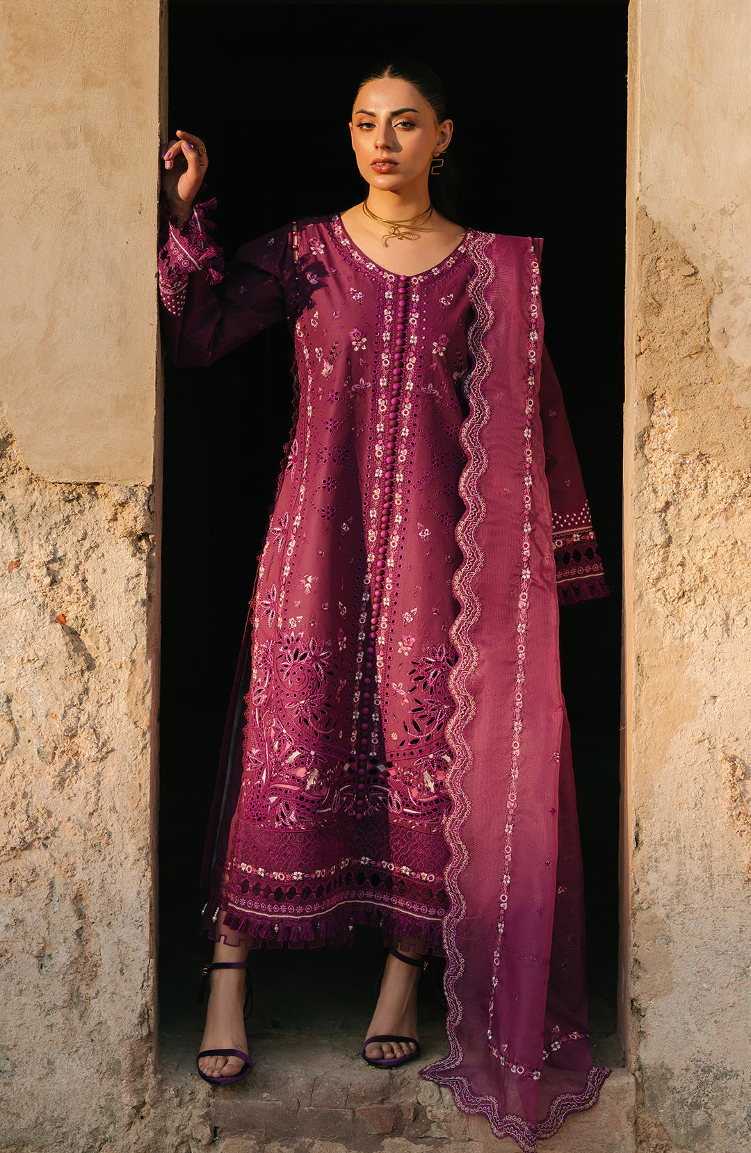 Fiona | Sarang Lawn 25 | Feride - Official Fiona stockist in UK - Sakeena London