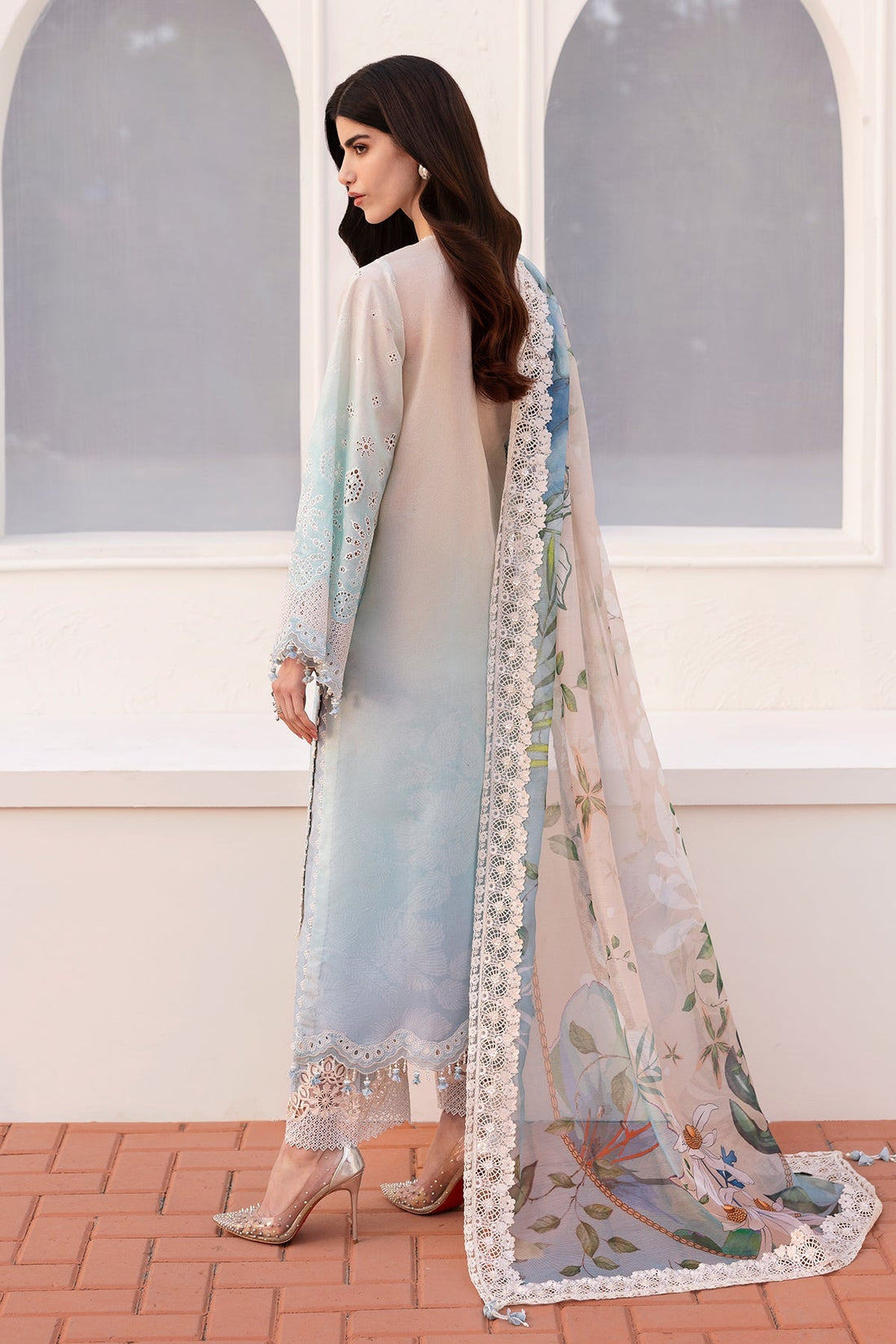 Baroque | Eid Printique | EMBROIDERED PRINTED LAWN UF-4185 - Official Baroque stockist in UK - Sakeena London