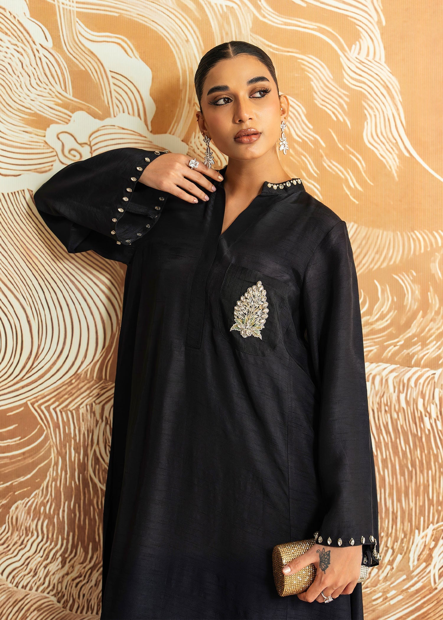 Mahgul | Whispers of Silk | Black Diamond - Official Mahgul stockist in UK - Sakeena London
