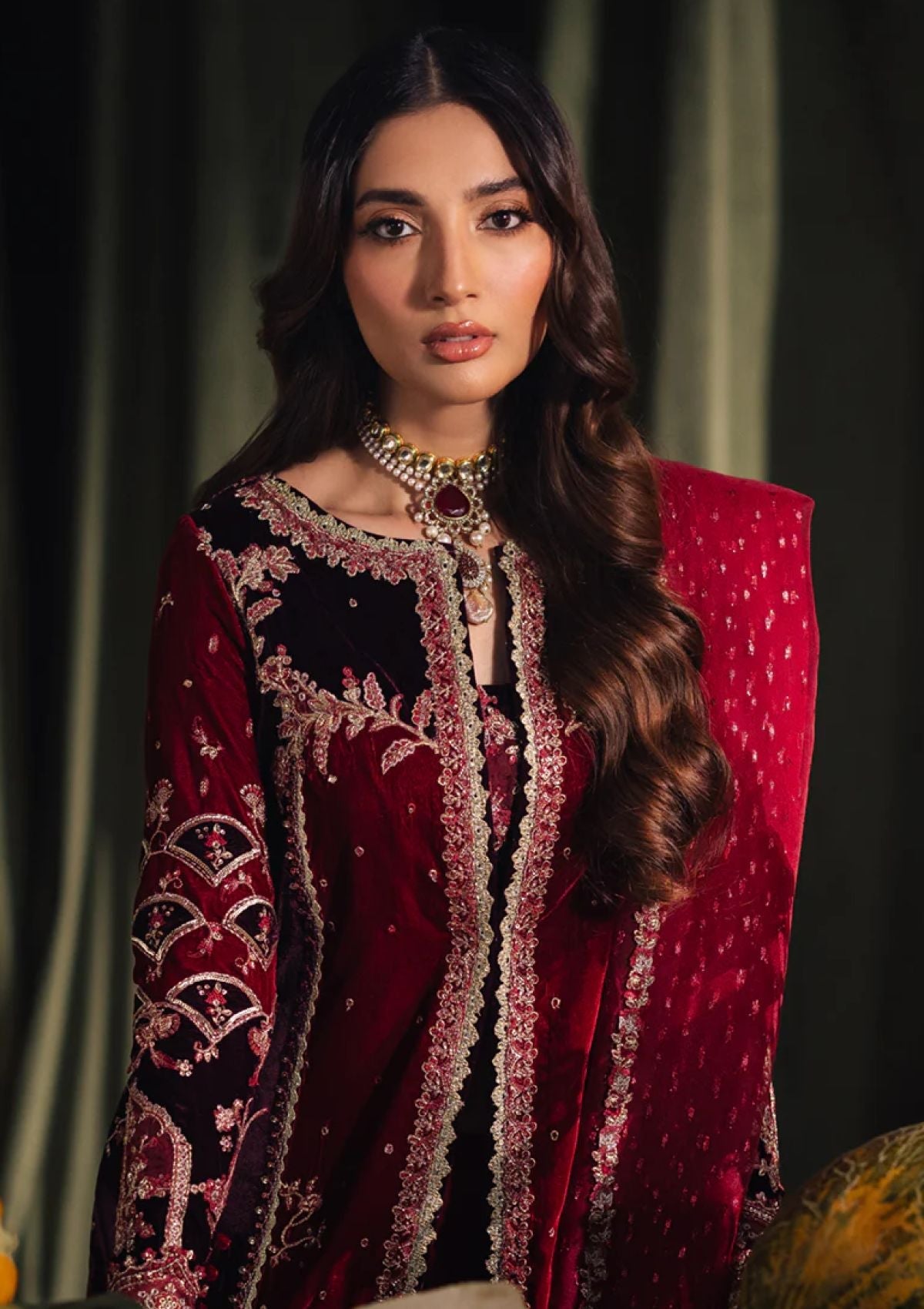 Winter Collection - Qalamkar - Velvet Edit - QV24#04 - KESIA