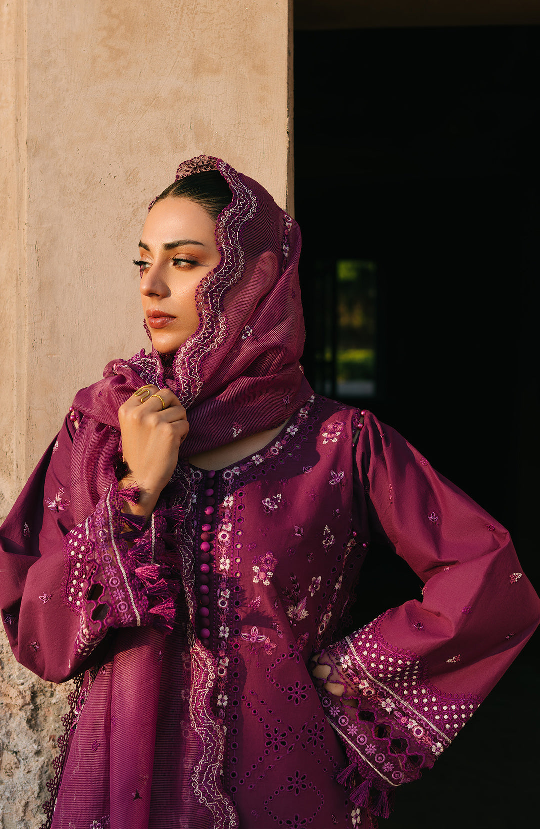 Fiona | Sarang Lawn 25 | Feride - Official Fiona stockist in UK - Sakeena London