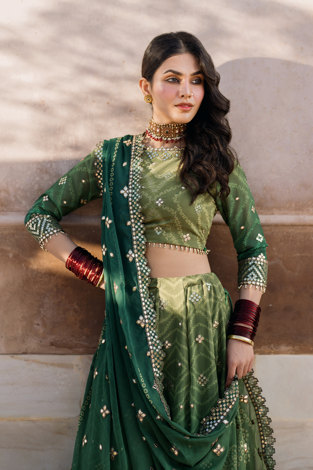 Iznik | Bandhani Formals | UE-328 - Official Iznik stockist in UK - Sakeena London