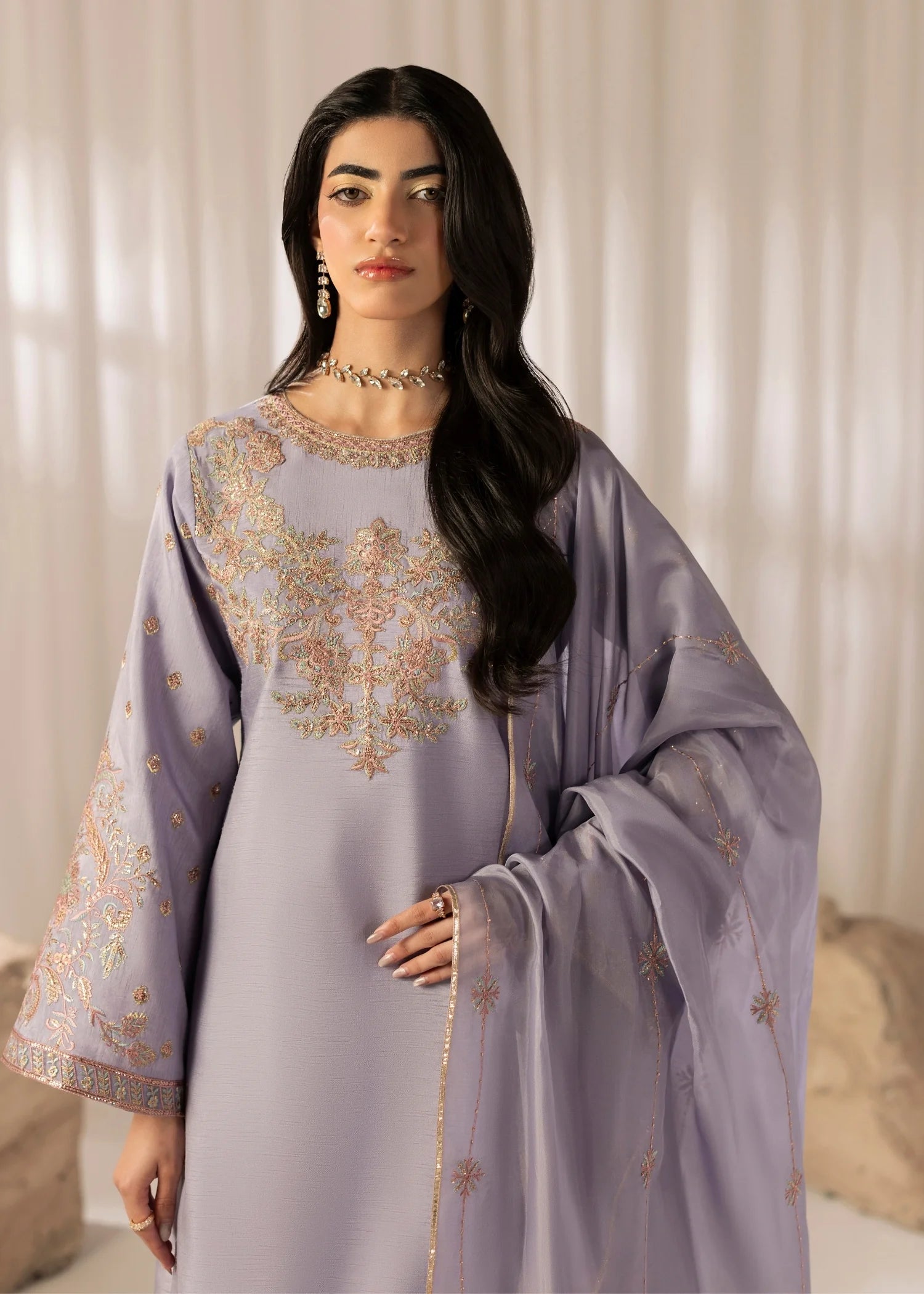 Jamnii | Silk Atelier Pret 26 | LAVENDER MIST
