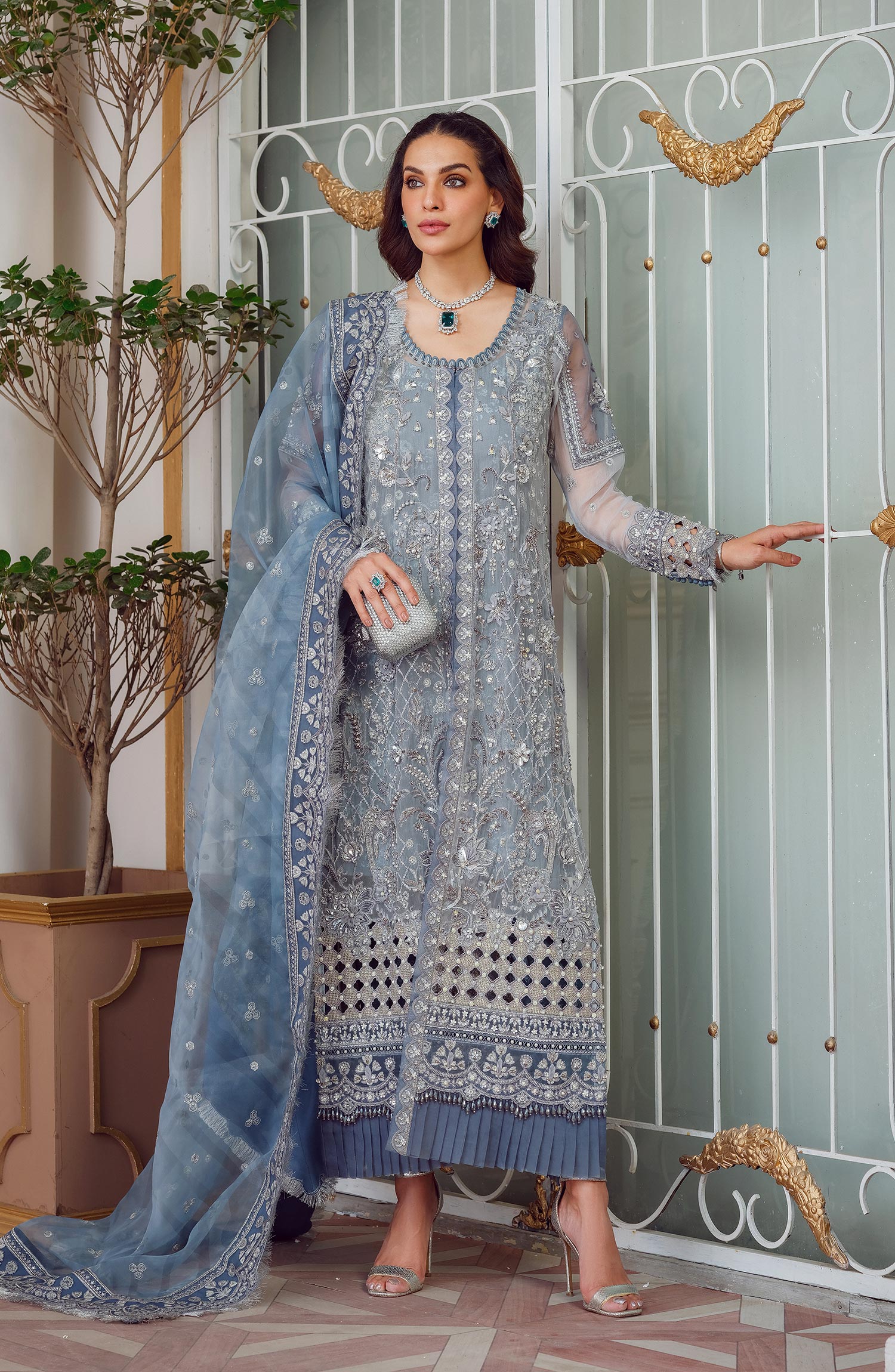 Mina Kashif | Luxury Pret | MK23-13-A/B - Official Mina Kashif stockist in UK - Sakeena London