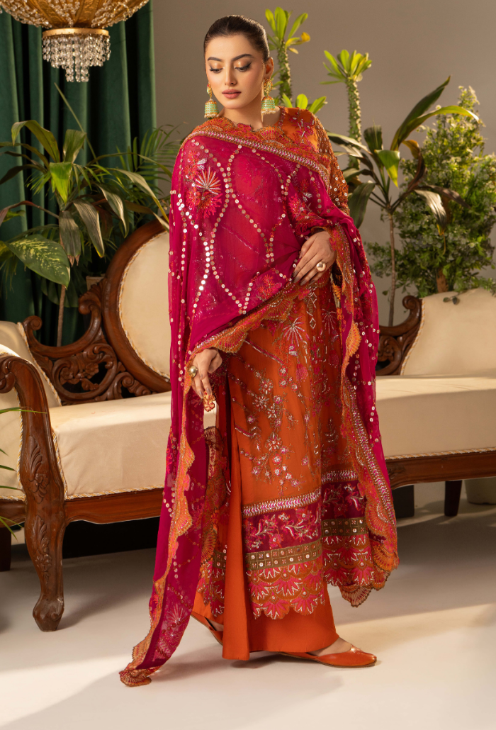 Humdum | Chiffon Collection | HOC - D07 - Official Humdum stockist in UK - Sakeena London