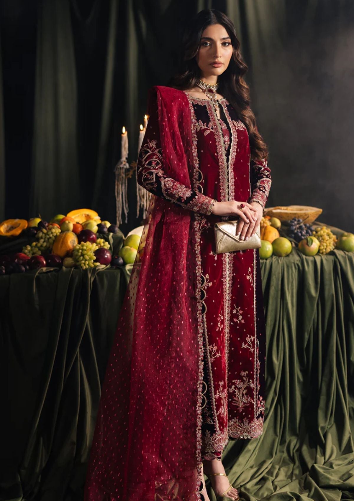 Winter Collection - Qalamkar - Velvet Edit - QV24#04 - KESIA