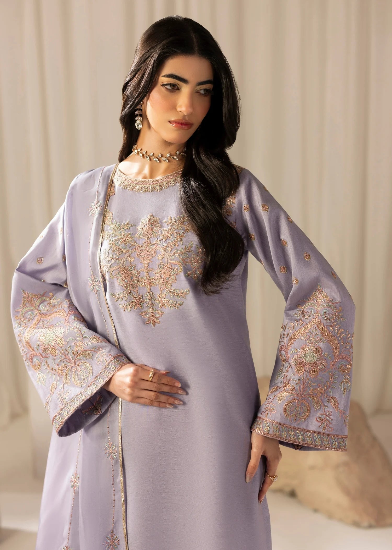 Jamnii | Silk Atelier Pret 26 | LAVENDER MIST