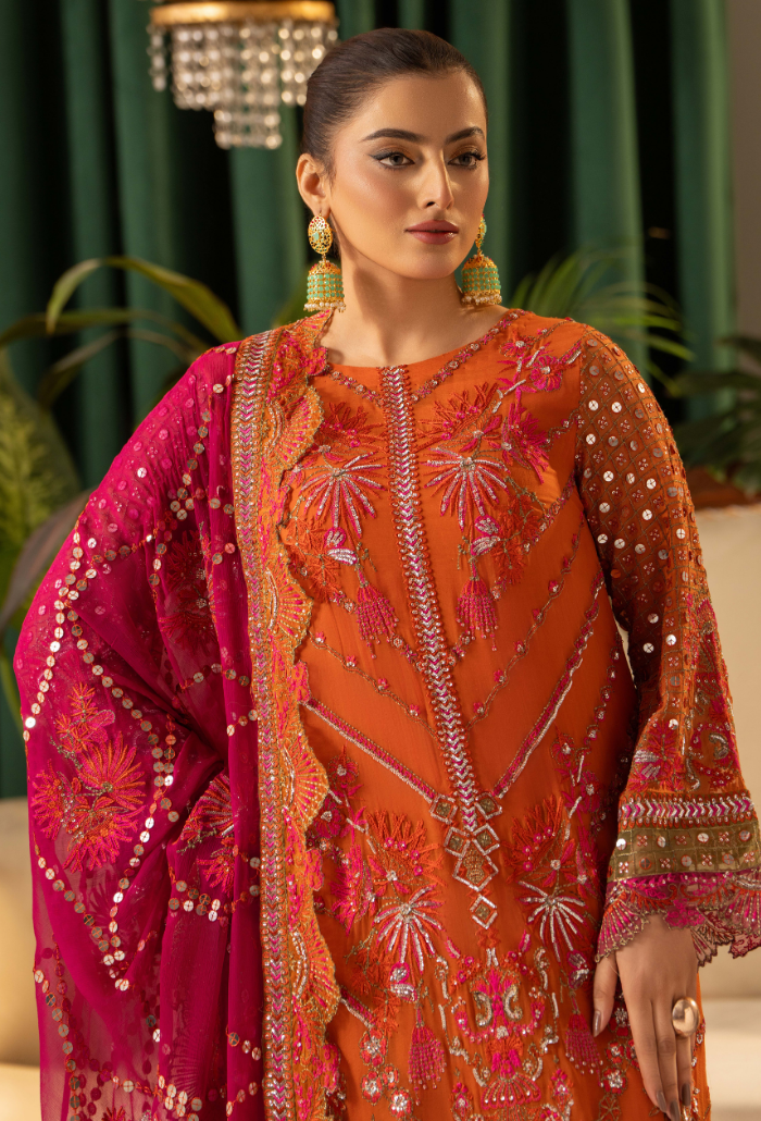 Humdum | Chiffon Collection | HOC - D07 - Official Humdum stockist in UK - Sakeena London