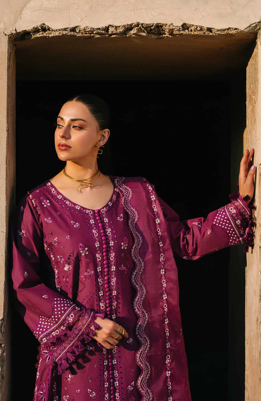 Fiona | Sarang Lawn 25 | Feride - Official Fiona stockist in UK - Sakeena London