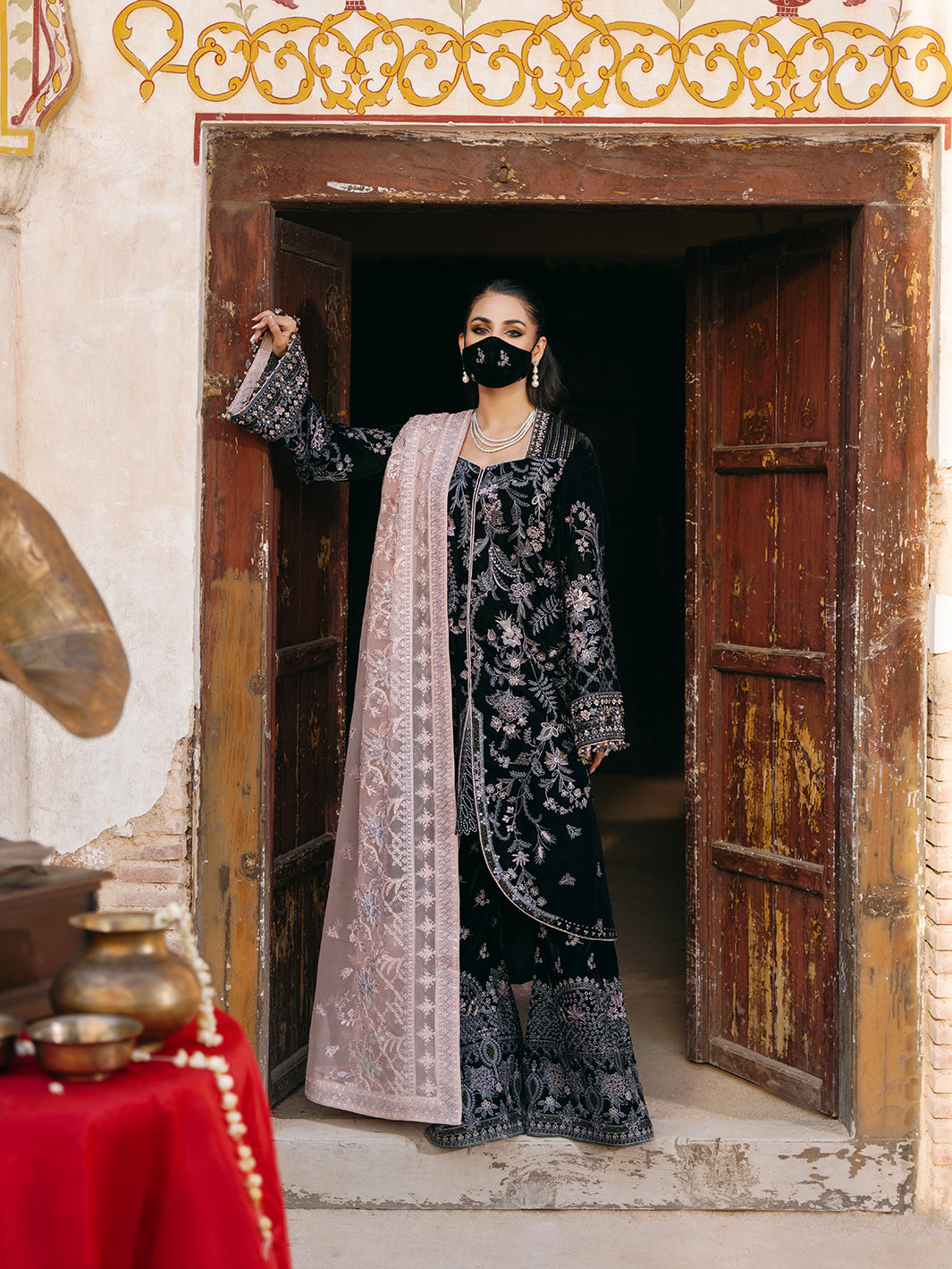 Flossie | Siara Velvet Formals | V-103 - B - Official Flossie stockist in UK - Sakeena London