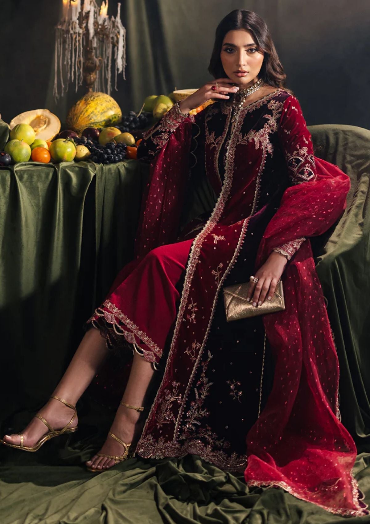 Winter Collection - Qalamkar - Velvet Edit - QV24#04 - KESIA