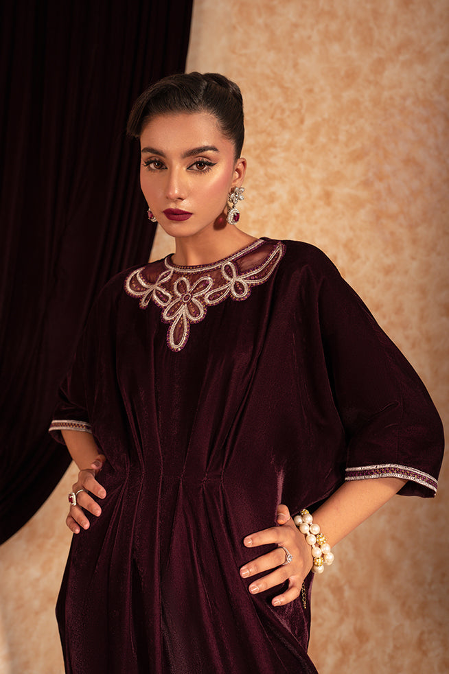 Fozia Khalid | Velvet Deck | Ruby - Official Fozia Khalid stockist in UK - Sakeena London