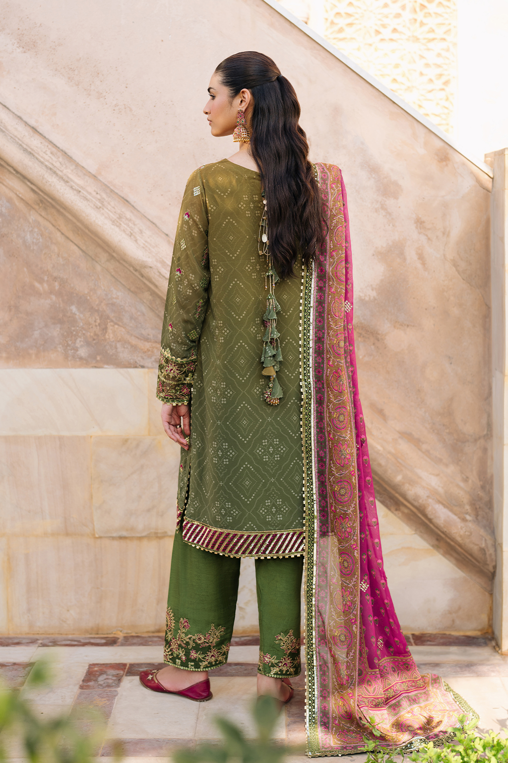 Iznik | Bandhani Formals | UE-329 - Official Iznik stockist in UK - Sakeena London