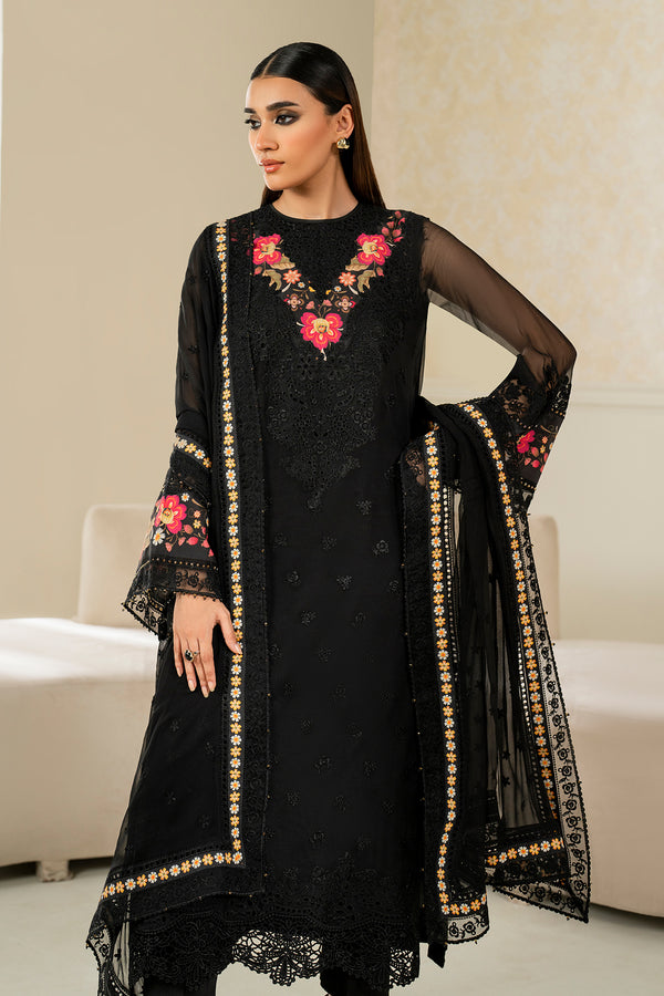 Baroque | Luxury Pret 25 | EMBROIDERED CHIFFON PR-1144 - Official Baroque stockist in UK - Sakeena London
