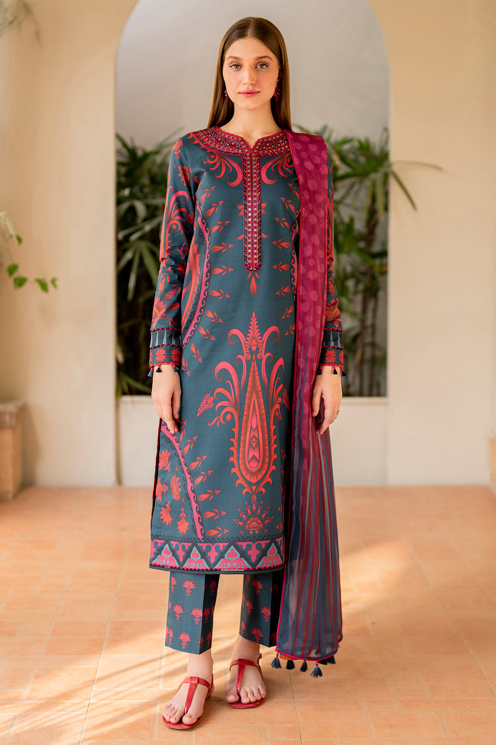 Jazmin | Summer Lawn | USE-9061 - Official Jazmin stockist in UK - Sakeena London
