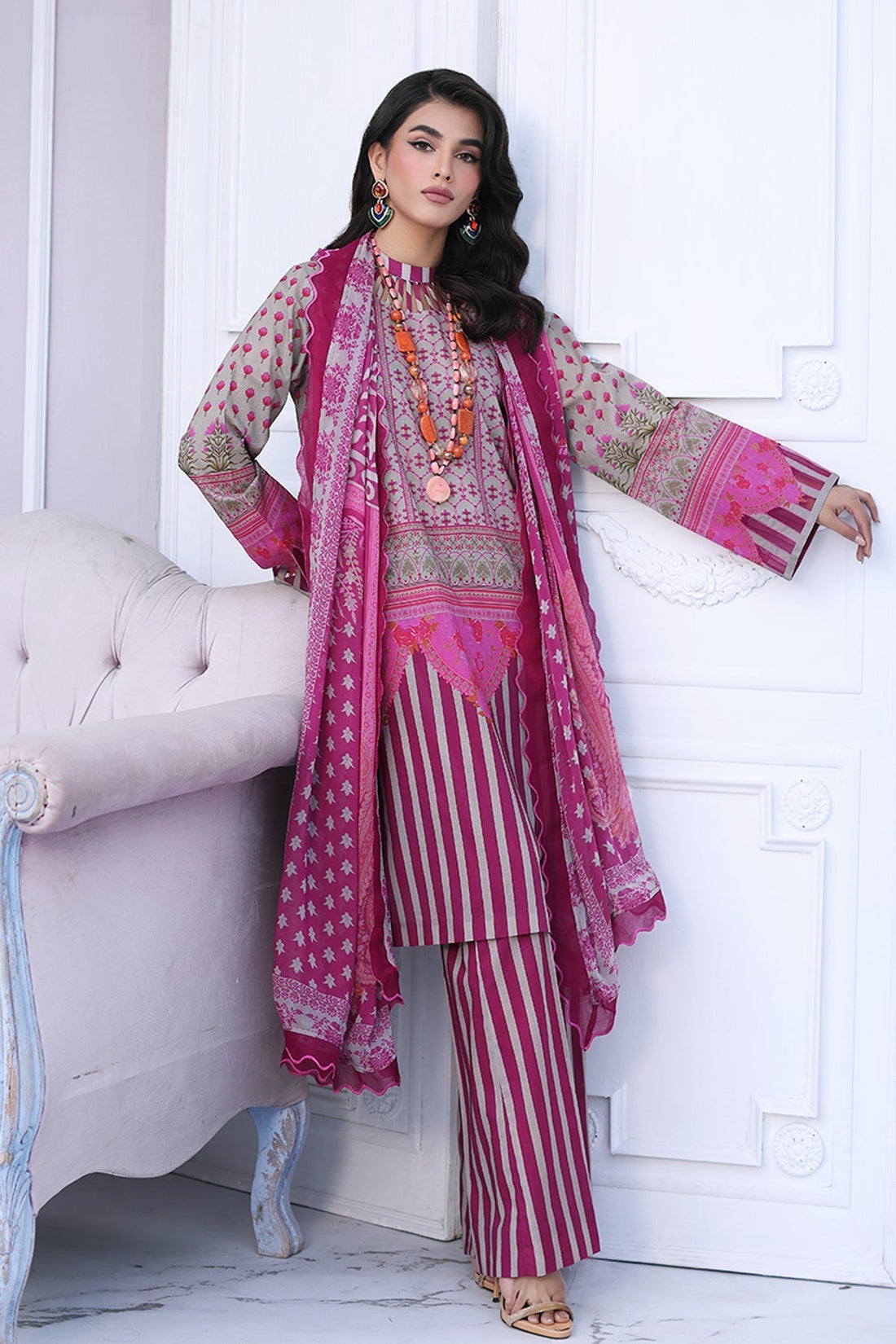 Charizma | Lawn Collection 24 | CPS4-04 - Official Charizma stockist in UK - Sakeena London