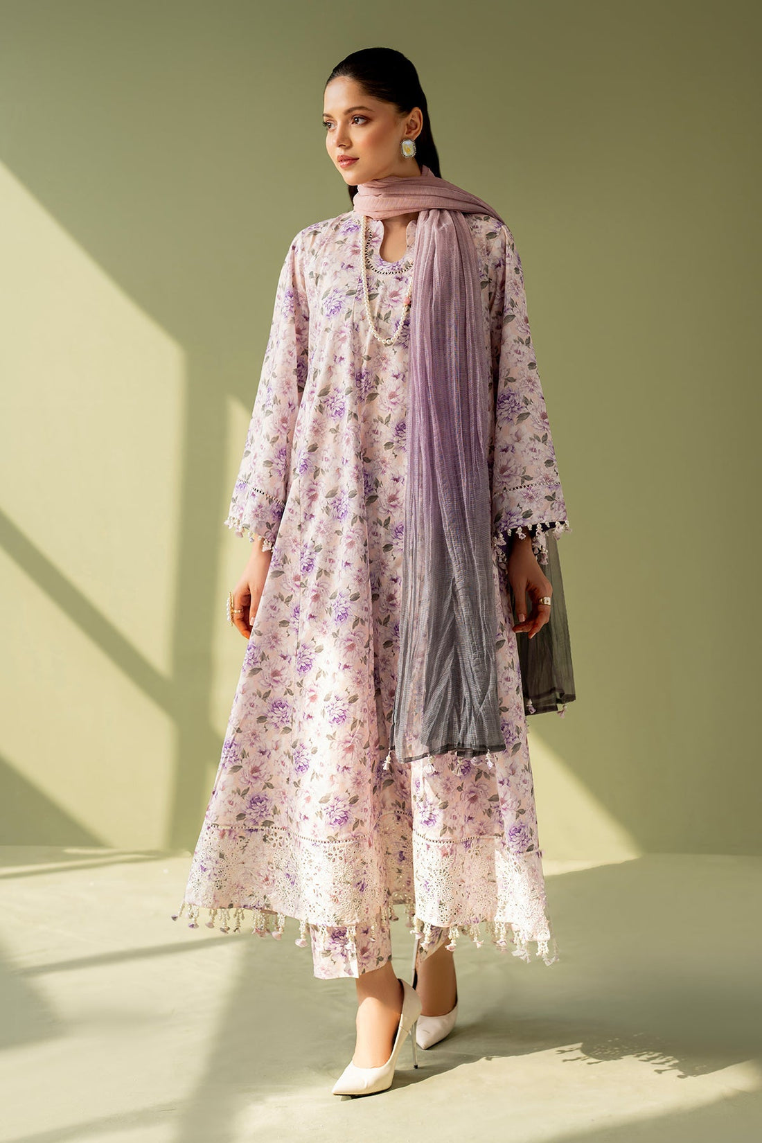 Baroque | Eid Printique | EMBROIDERED PRINTED LAWN UF-4168 - Official Baroque stockist in UK - Sakeena London