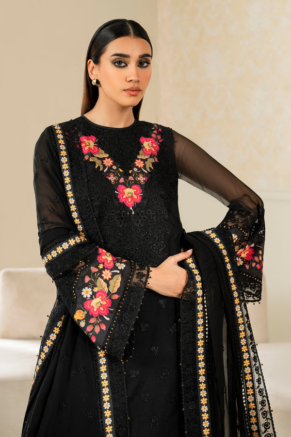 Baroque | Luxury Pret 25 | EMBROIDERED CHIFFON PR-1144 - Official Baroque stockist in UK - Sakeena London
