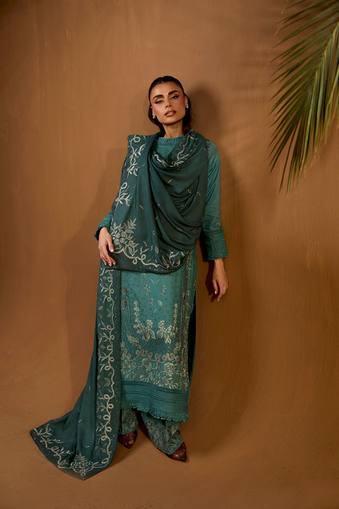 Sobia Nazir | Winter Shawl 25 | Design 5A - Official Sobia Nazir stockist in UK - Sakeena London