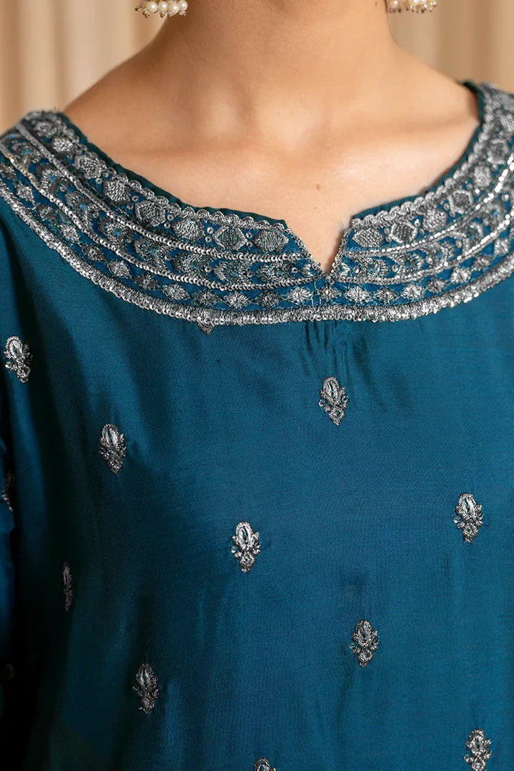 Ellena | Pret Dresses | 3-PC Stitched Embroidered Suit 815BLS - Official Ellena stockist in UK - Sakeena London