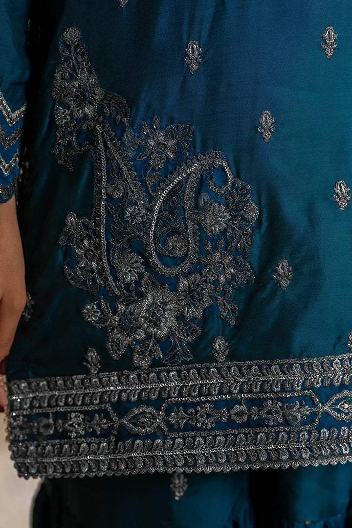 Ellena | Pret Dresses | 3-PC Stitched Embroidered Suit 815BLS - Official Ellena stockist in UK - Sakeena London